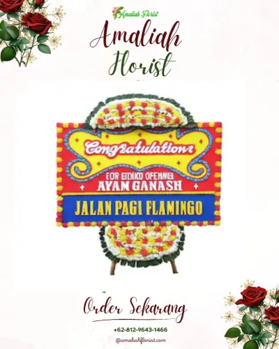 Bunga Papan Congratulation di Way Gubak